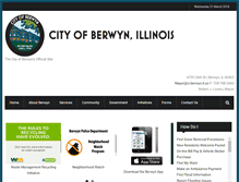 Tablet Screenshot of berwyn-il.gov